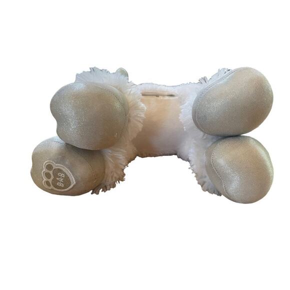 Build A Bear Workshop White/silver Glittery Reindeer. 16" Stuffed Animal Plush - Picture 3 of 5